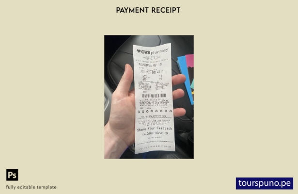 Plantilla de cheque de pago de farmacia Cvs lista para imprimir